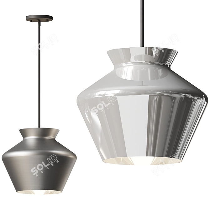 Modern Schoolhouse Pendant Lighting 3D model image 1