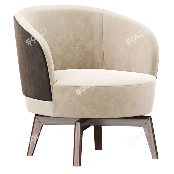 Modern Doyle Armchair Design 3D model image 2