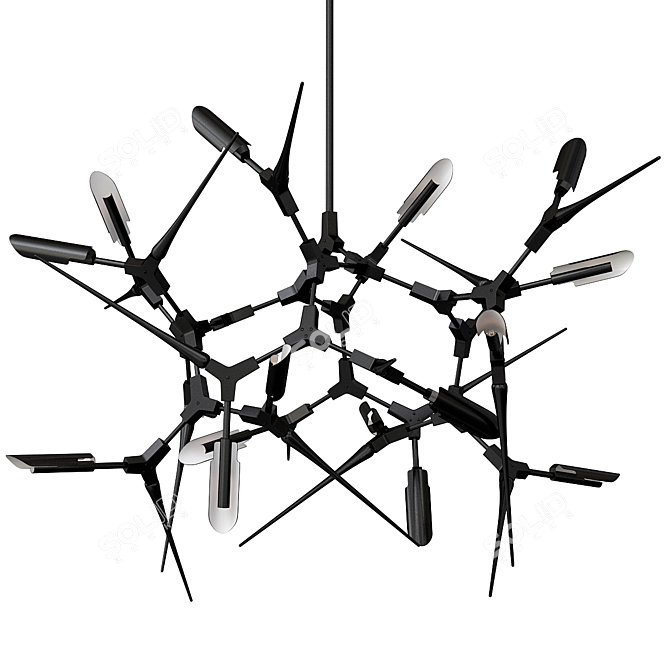  Modern Minimalist Ned Chandelier 3D model image 3