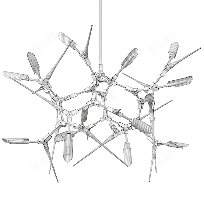  Modern Minimalist Ned Chandelier 3D model image 5