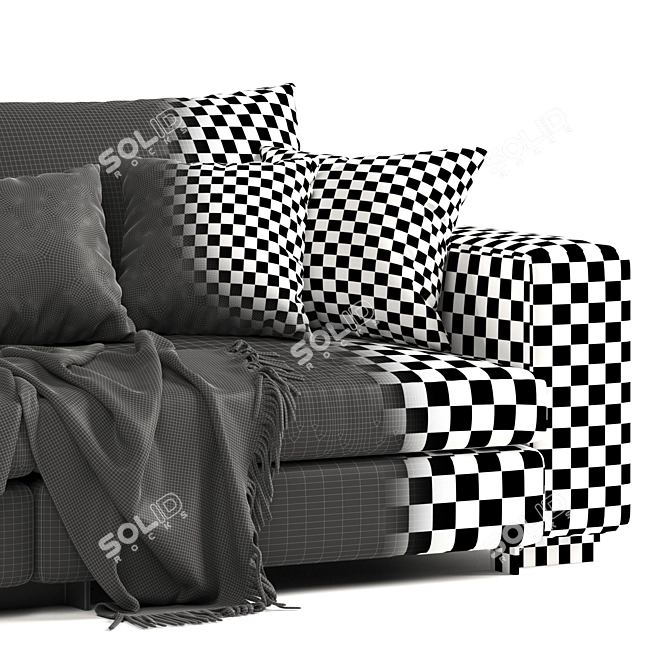 Modern Designer Sofa for V-Ray 3D model image 4