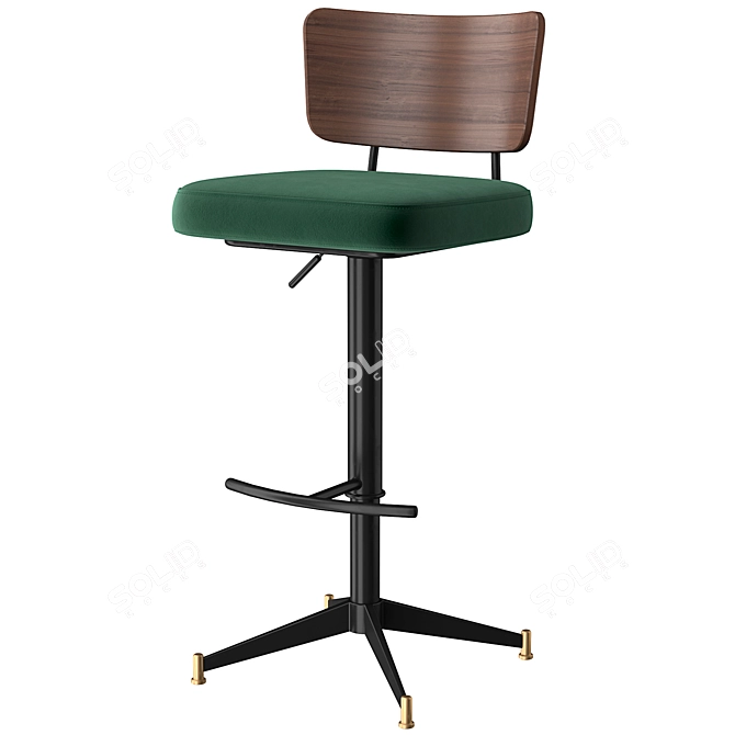 Amalyn Adjustable Bar Stool 3D model image 1