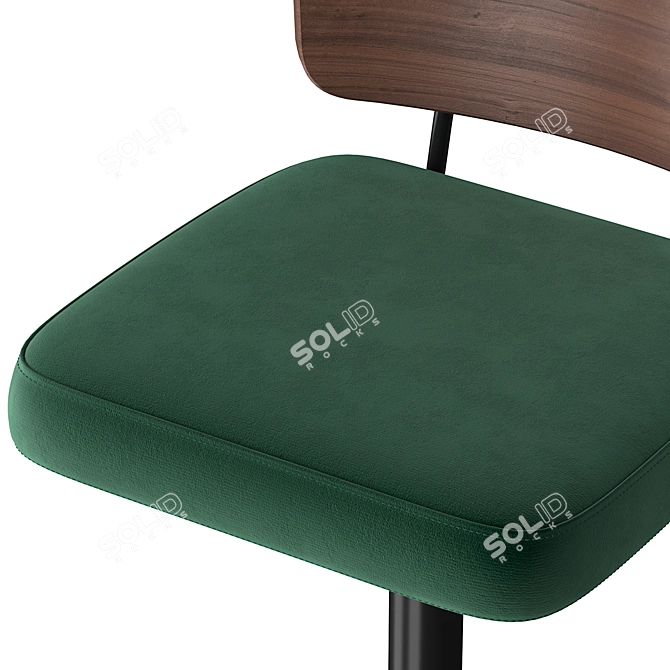 Amalyn Adjustable Bar Stool 3D model image 3