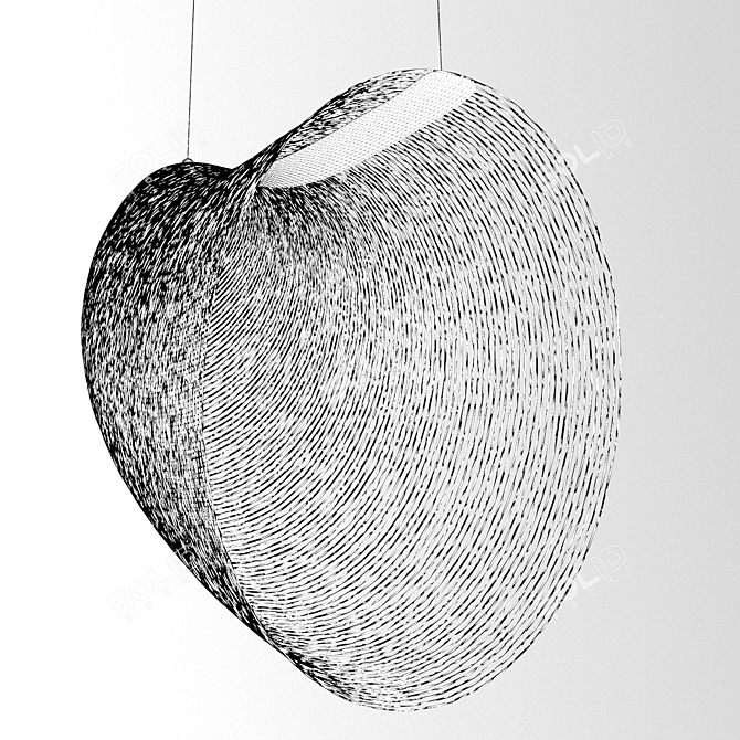 Low Poly Pendant Light Fixture 3D model image 4