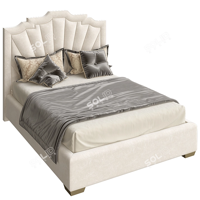 Geometric Pattern Bed Model 3D model image 1