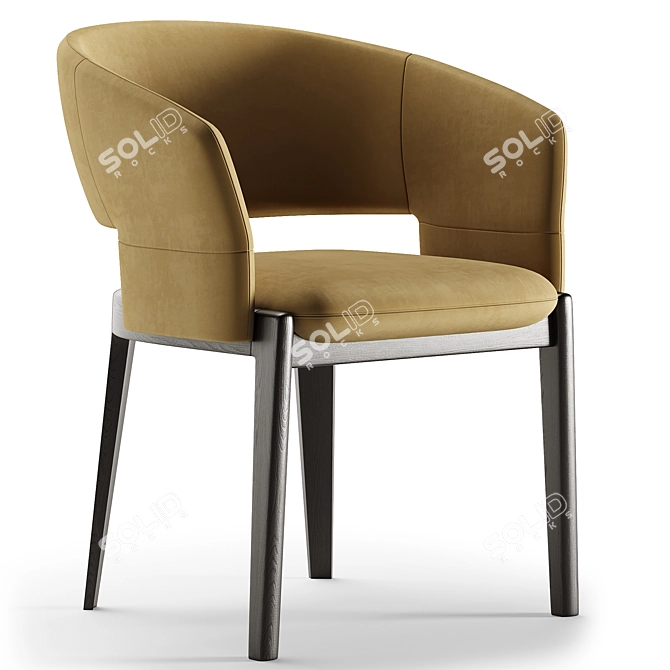 Elegant Devon Chair 3D Model 3D model image 2