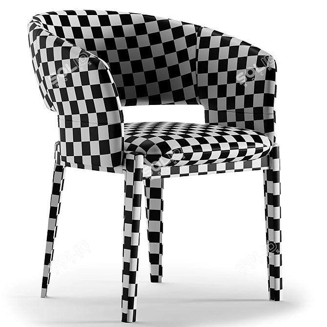 Elegant Devon Chair 3D Model 3D model image 3