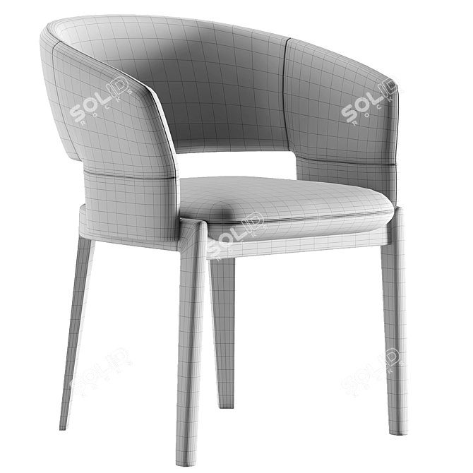 Elegant Devon Chair 3D Model 3D model image 4