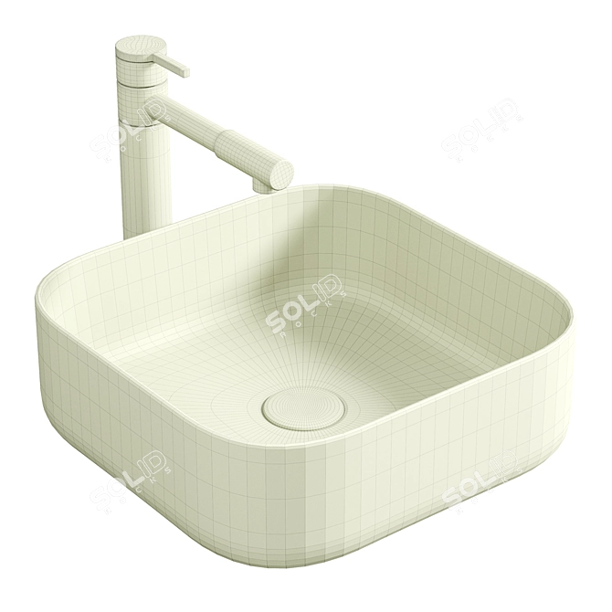 Mira MR-4040MB Black Matte Sink 3D model image 2