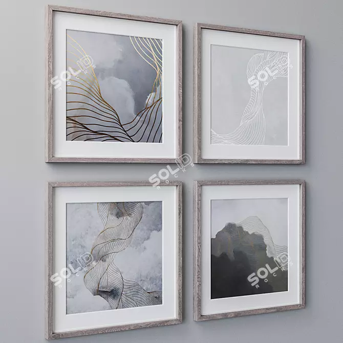 Wall Art Set, 1879 Prints 3D model image 2