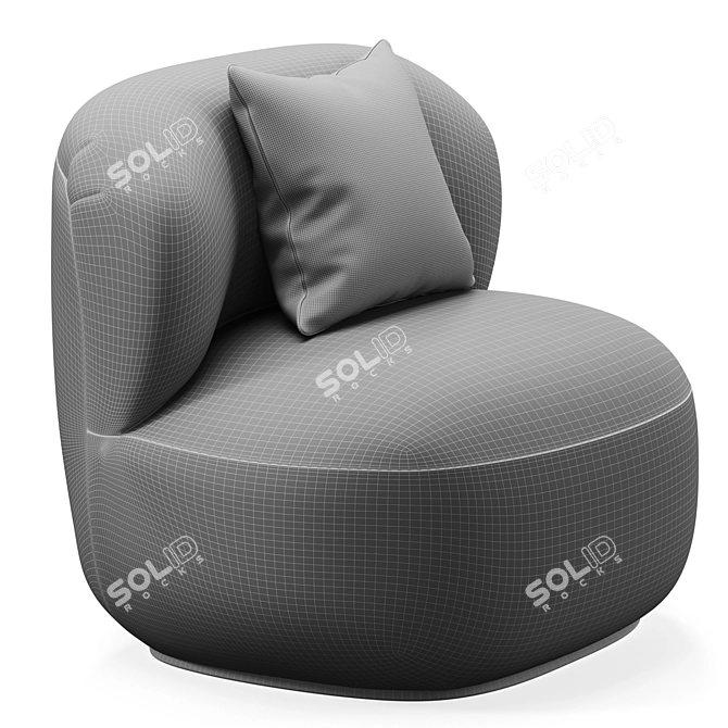 Elegant Patti Chair by OGOGO 3D model image 5