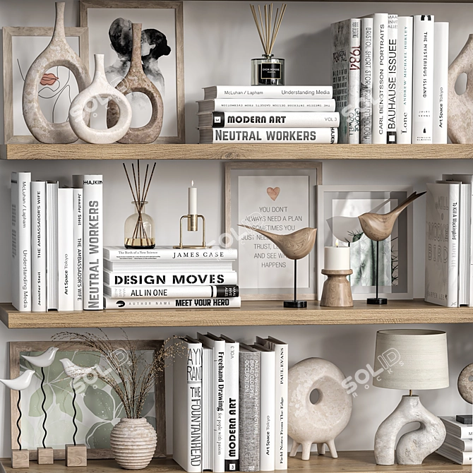 Designer Decor Set 3D Models 3D model image 6