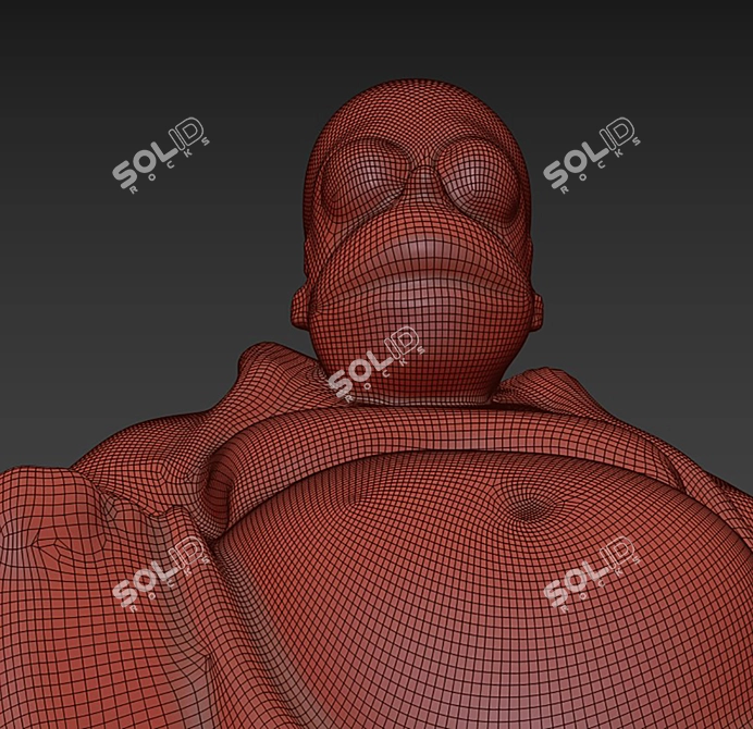 Homer Simpson Sculpture Price 3D model image 2