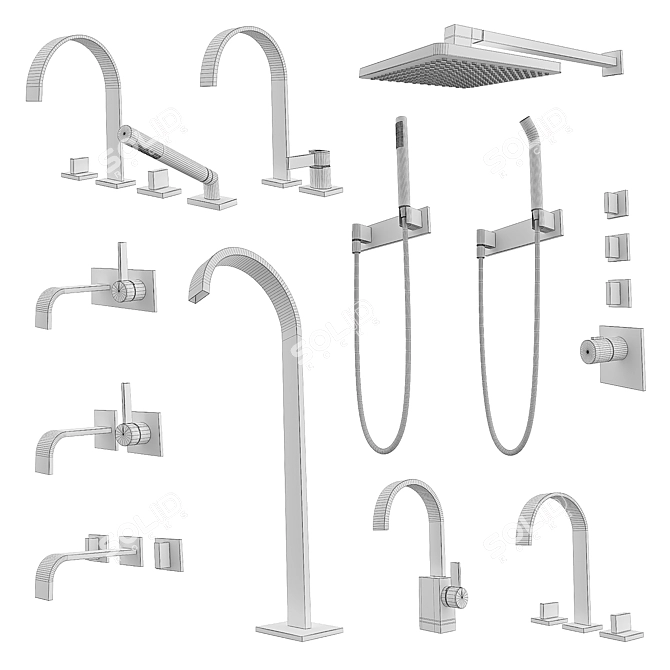 Dornbracht MEM Bathroom Fixtures 3D model image 3