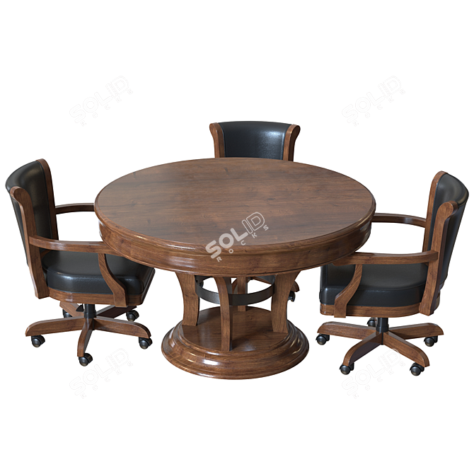 Centennial Game Table Chair Set 3D model image 3