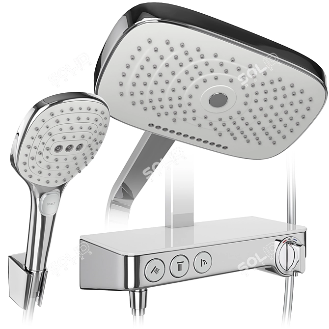 Hansgrohe Shower Systems Bundle 3D model image 4