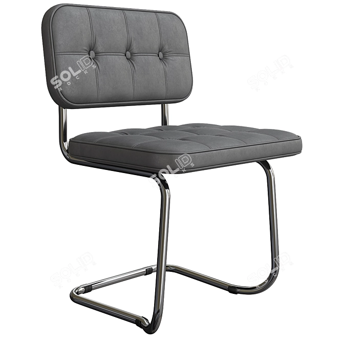 Realistic Black Swinger Expo Chair 3D model image 1