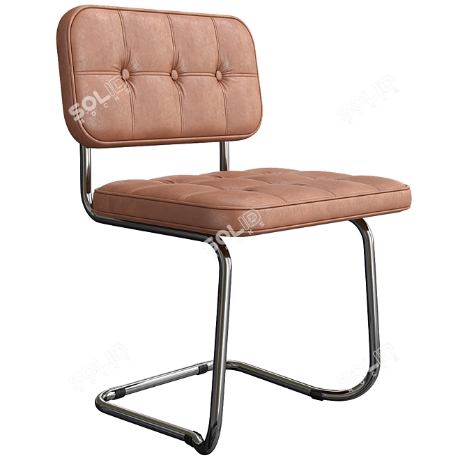 Realistic Black Swinger Expo Chair 3D model image 2