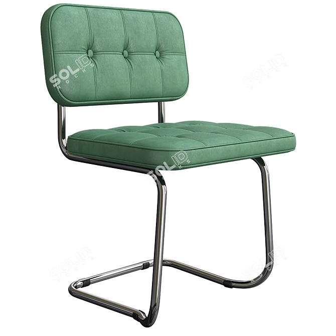 Realistic Black Swinger Expo Chair 3D model image 3