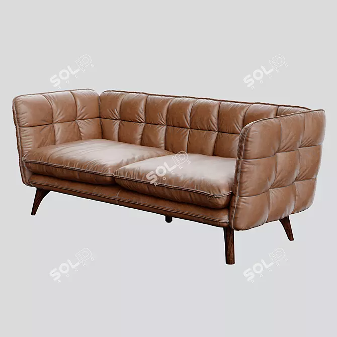 Premium Leather Divan Heritage 3D model image 3