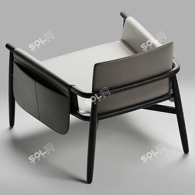 Elegant Meridiani Teresa Armchair 3D model image 4