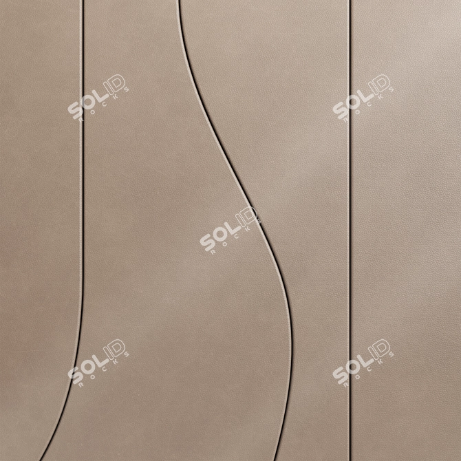 Nix Leather Wall Panels 3D model image 2