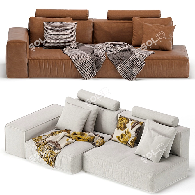 Boca Navi Modular Sofa 2013 3D model image 4