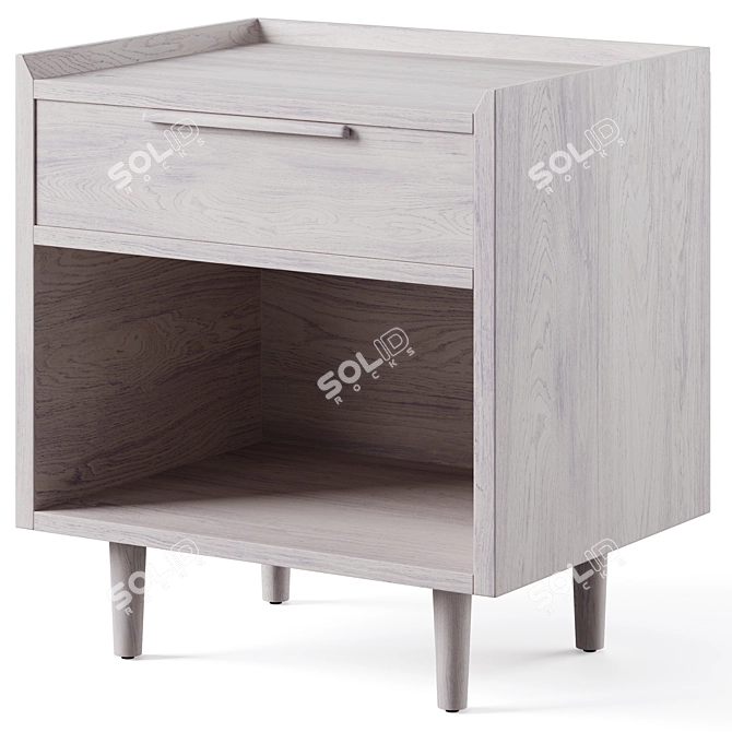 Tate Nightstand Variety Crate Barrel 3D model image 2