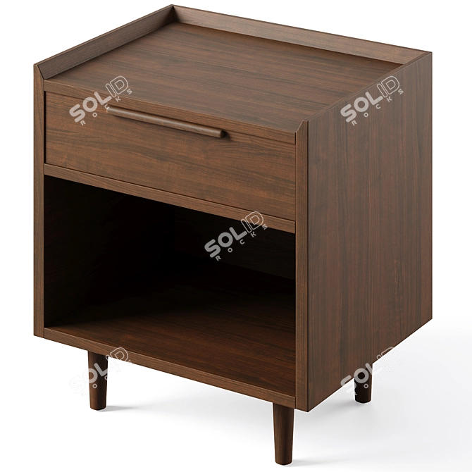 Tate Nightstand Variety Crate Barrel 3D model image 5