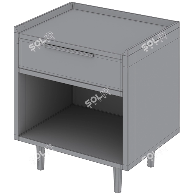 Tate Nightstand Variety Crate Barrel 3D model image 6