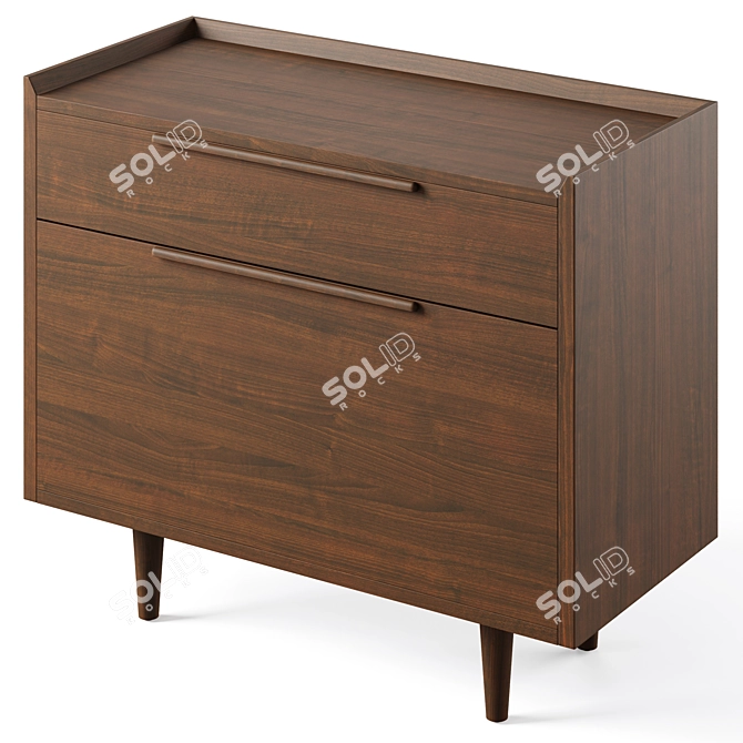  Sleek Lateral File Cabinets Collection 3D model image 3