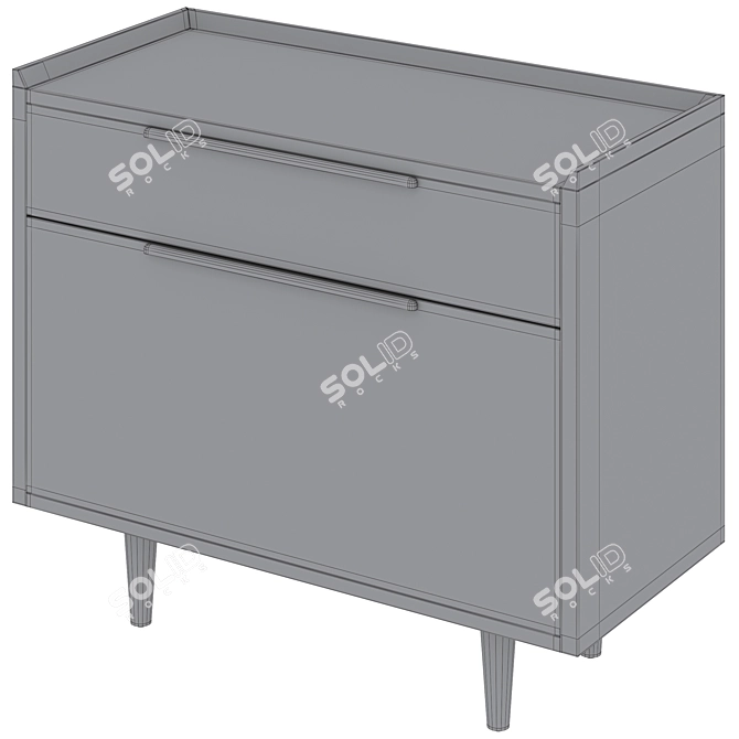  Sleek Lateral File Cabinets Collection 3D model image 6