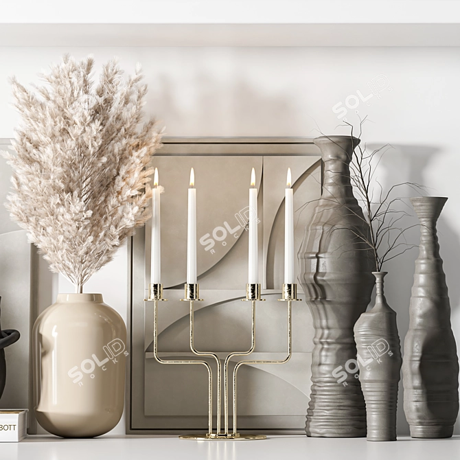 Luxury Decorative Set for Interiors 3D model image 3