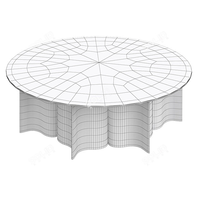 Contemporary Lotus Center Table 2013 3D model image 2
