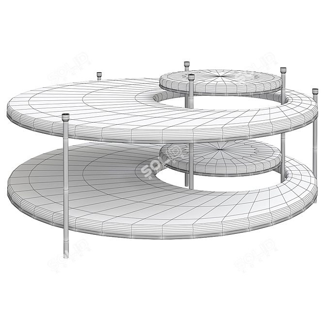 Modern Fusion Center Table 2013 3D model image 3