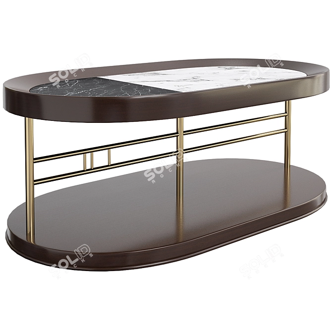 Modern Millimeter-Precision Center Table 3D model image 1