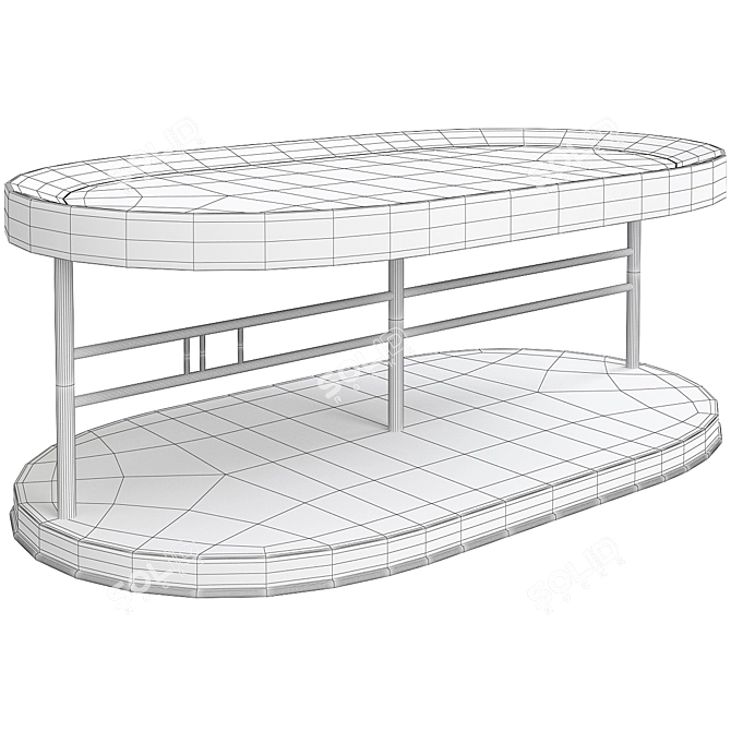Modern Millimeter-Precision Center Table 3D model image 2