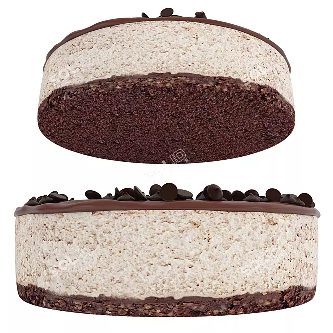 Decadent Espresso Cheesecake Delight 3D model image 2