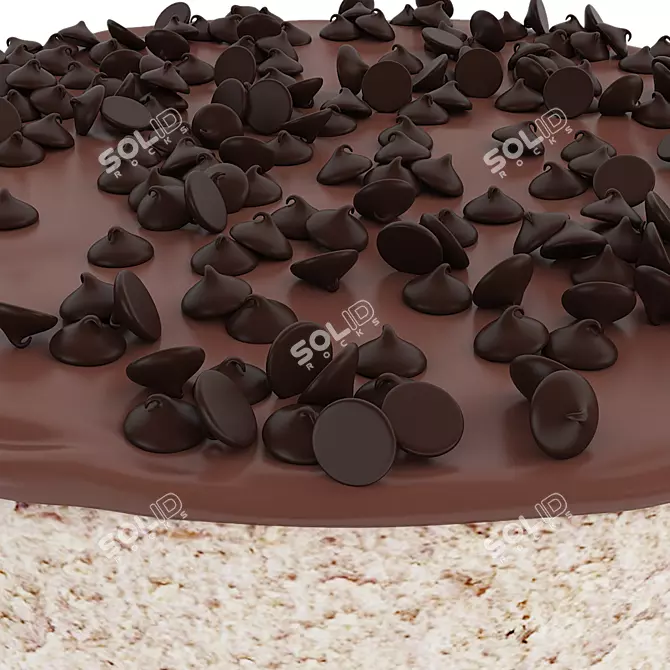 Decadent Espresso Cheesecake Delight 3D model image 4