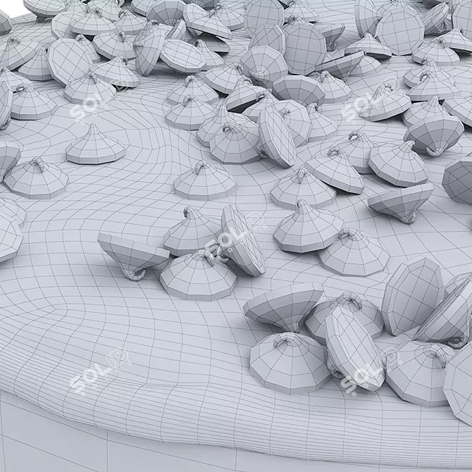 Decadent Espresso Cheesecake Delight 3D model image 6