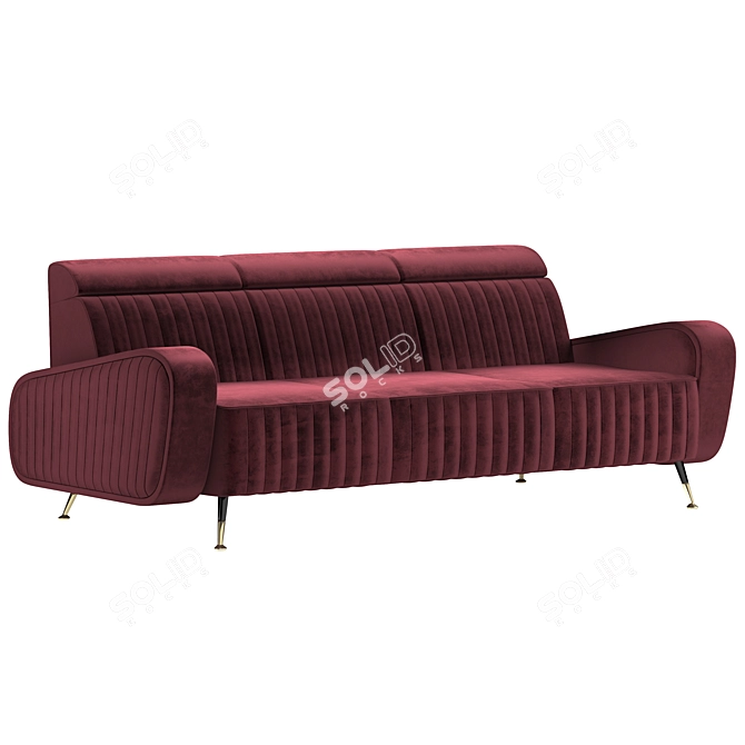 Contemporary Harrison Sofa Model 3D model image 2