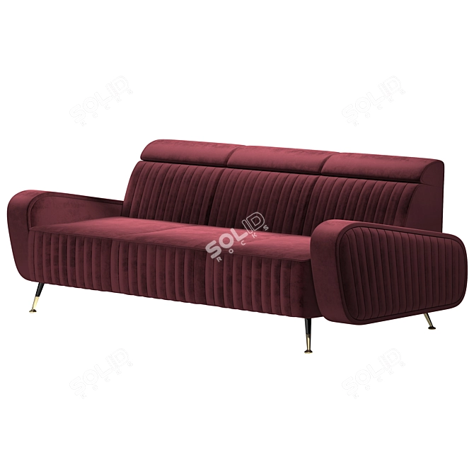 Contemporary Harrison Sofa Model 3D model image 4