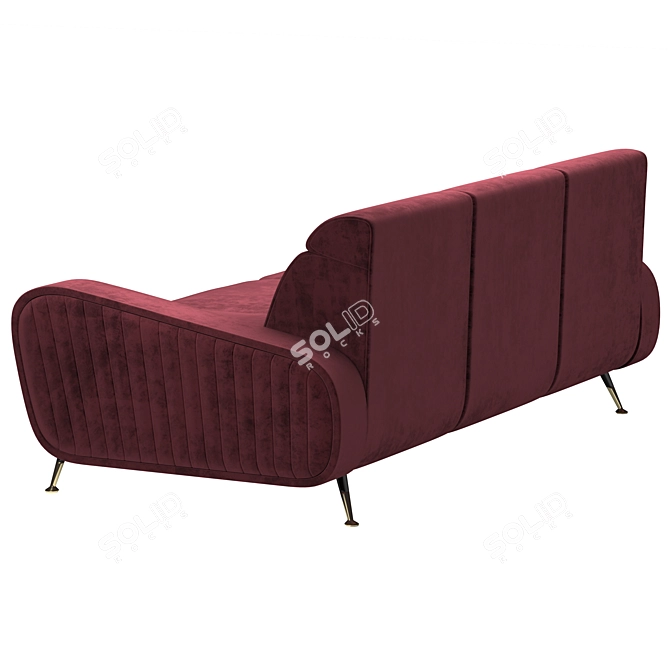 Contemporary Harrison Sofa Model 3D model image 5