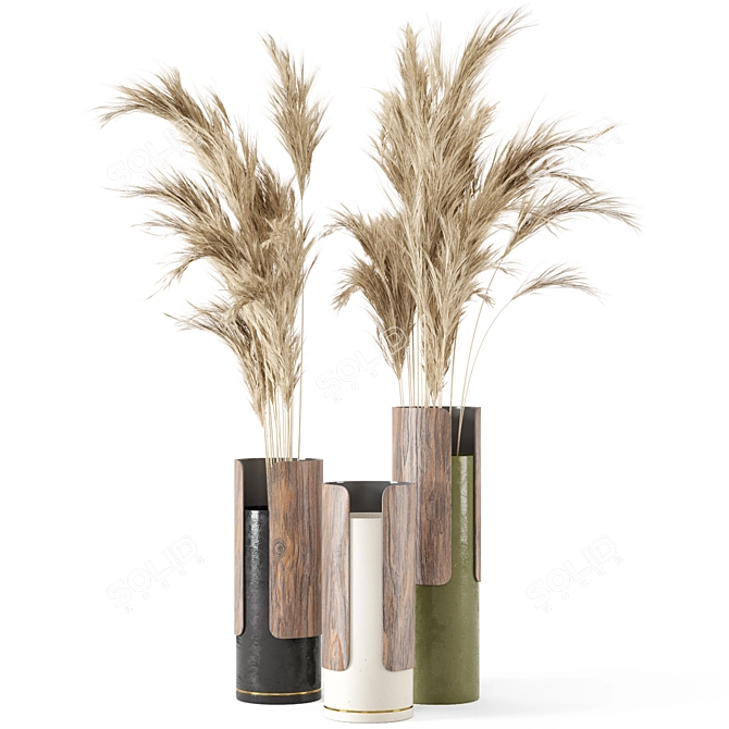 Modern Indoor Plant Set 641 3D model image 5