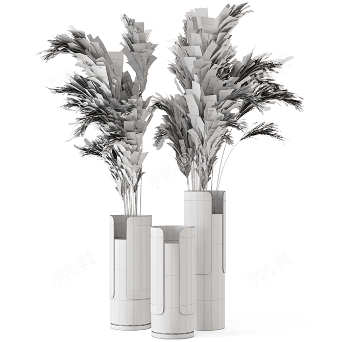 Modern Indoor Plant Set 641 3D model image 6