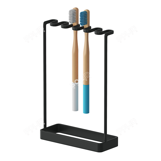 Modern Toothbrush Holder Stand 3D model image 1