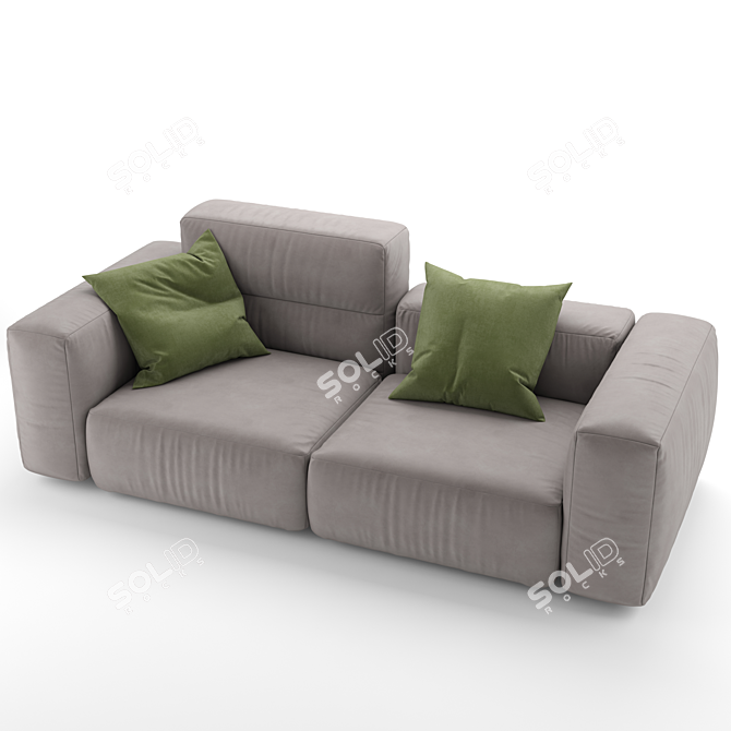 Stylish Marenelli Manhattan Sofa 3D model image 2