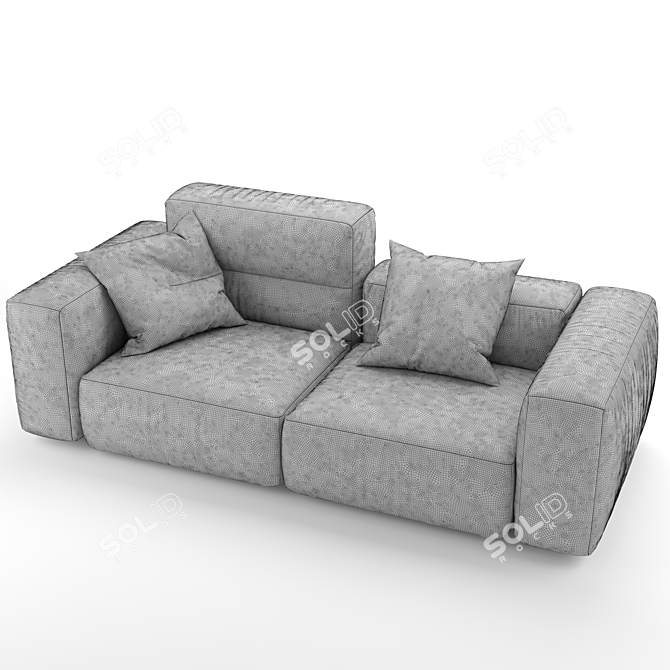 Stylish Marenelli Manhattan Sofa 3D model image 3