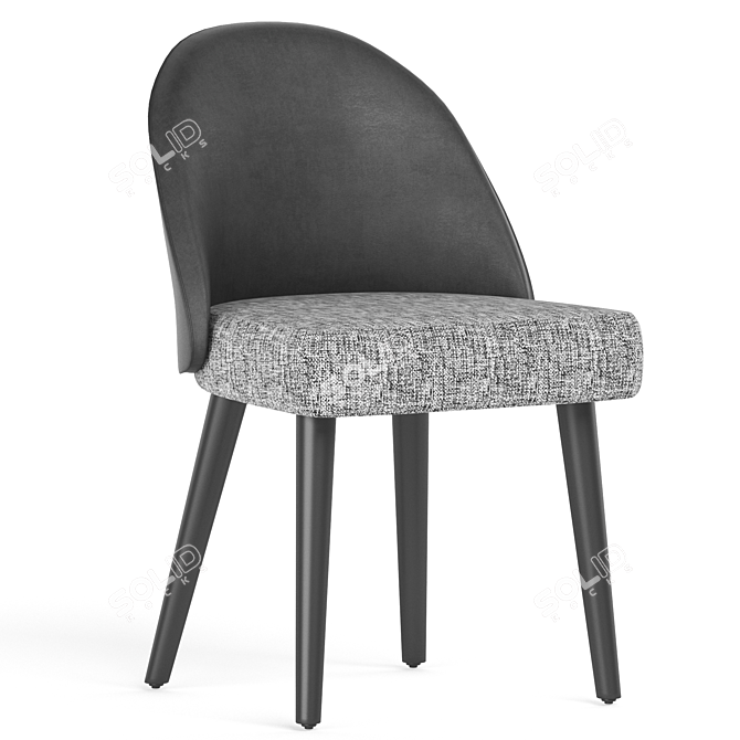 Sleek Minotti Lawson Chair 3D model image 1