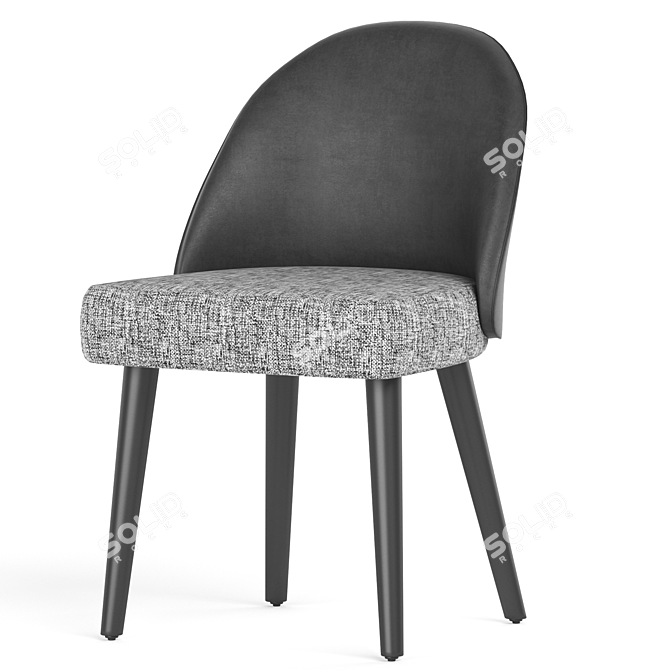 Sleek Minotti Lawson Chair 3D model image 2